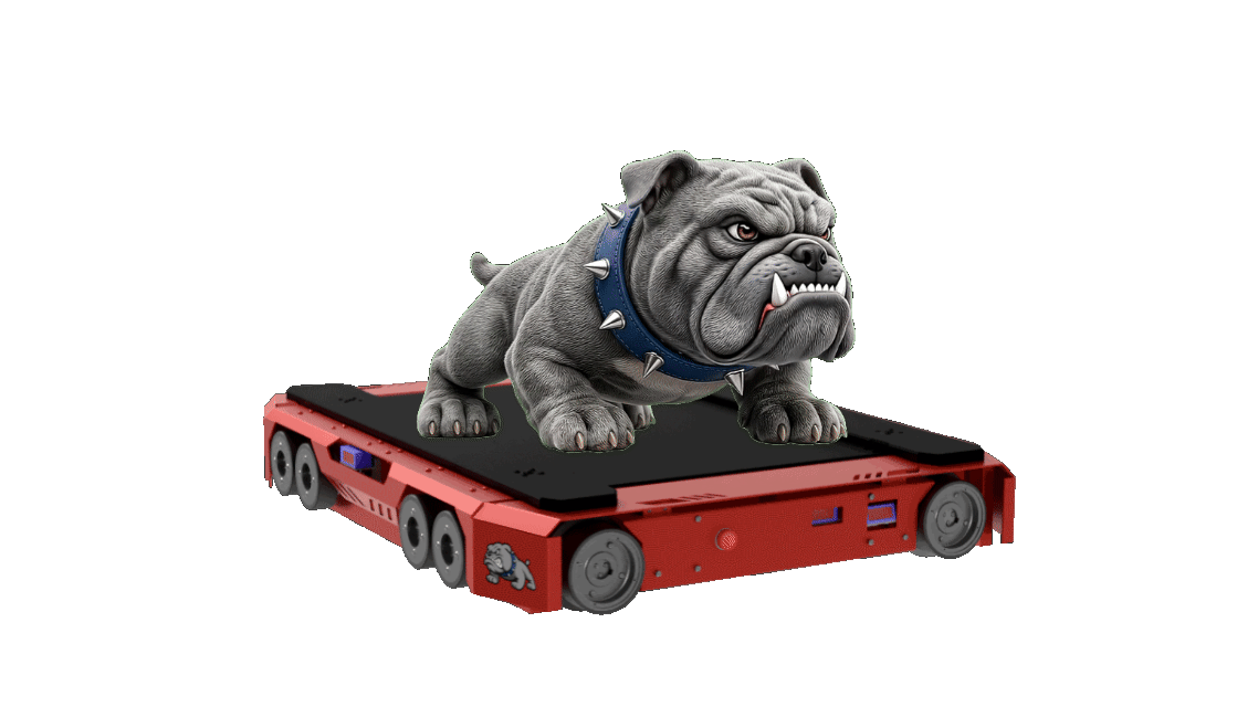 Rotating Bulldog shuttle automated storage system